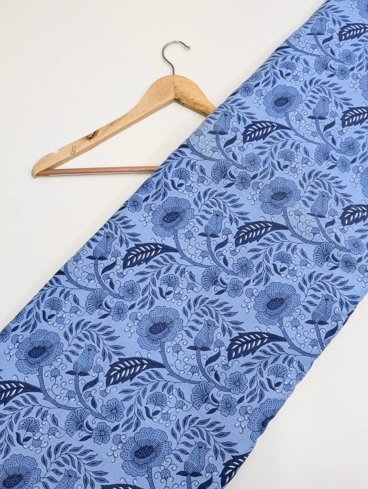 Jaipur Cotton Blue Floral Fabric Buy India