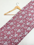 Pink floral design cotton fabric Jaipur
