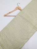 Green floral cotton fabric Jaipuri design
