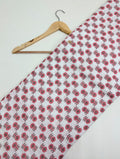 Red floral pattern cotton fabric for kurtis