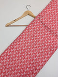 Pink floral cotton fabric Jaipur textile