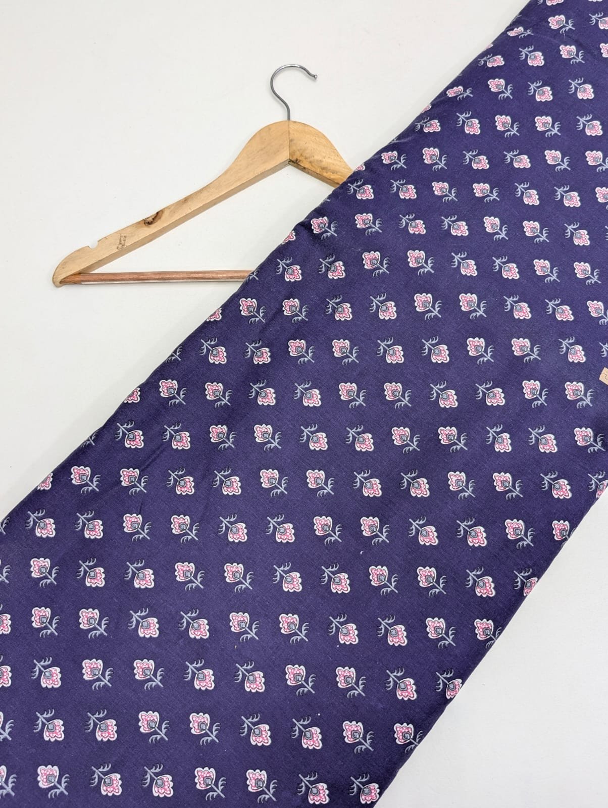 Purple floral cotton fabric Jaipur print